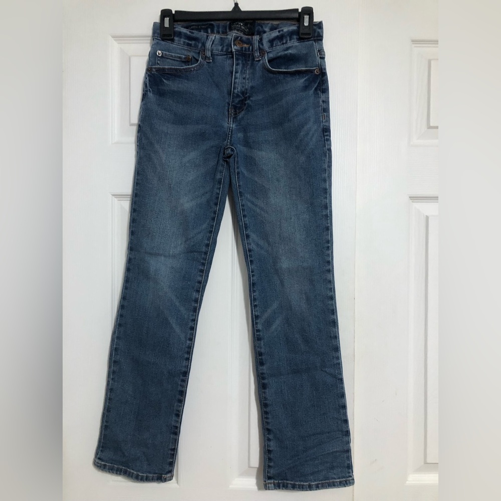 Lucky brand kids jeans classic straight size 12 adjustable waist medium wash